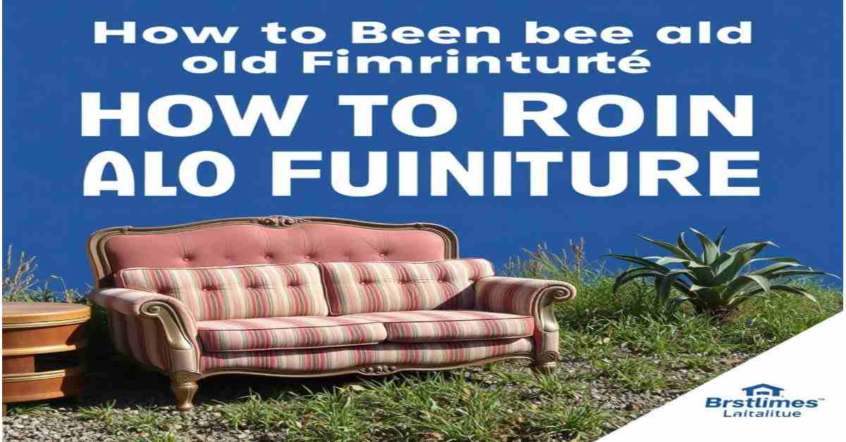 how to get rid of old furniture