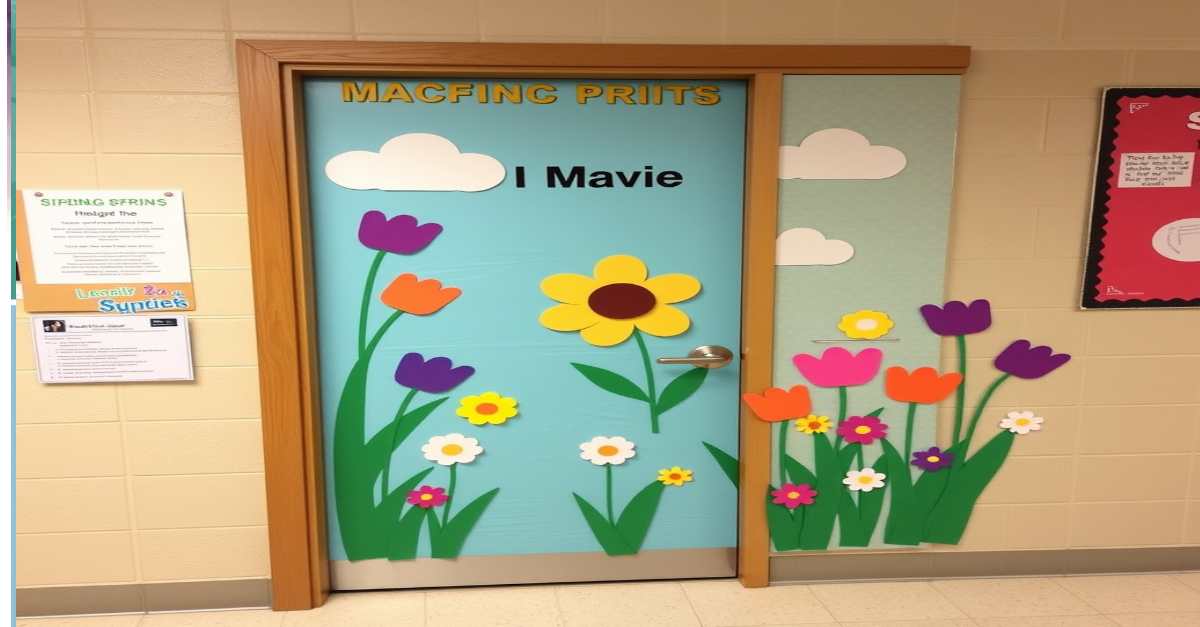 spring classroom door ideas