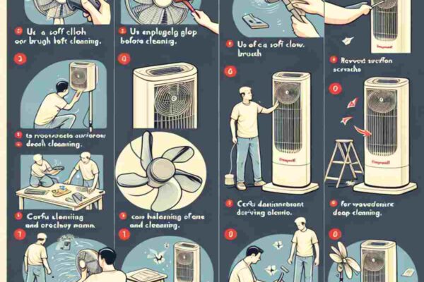 how to clean honeywell tower fan