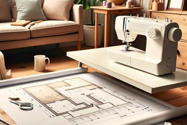 how to measure sewing machine for extension table