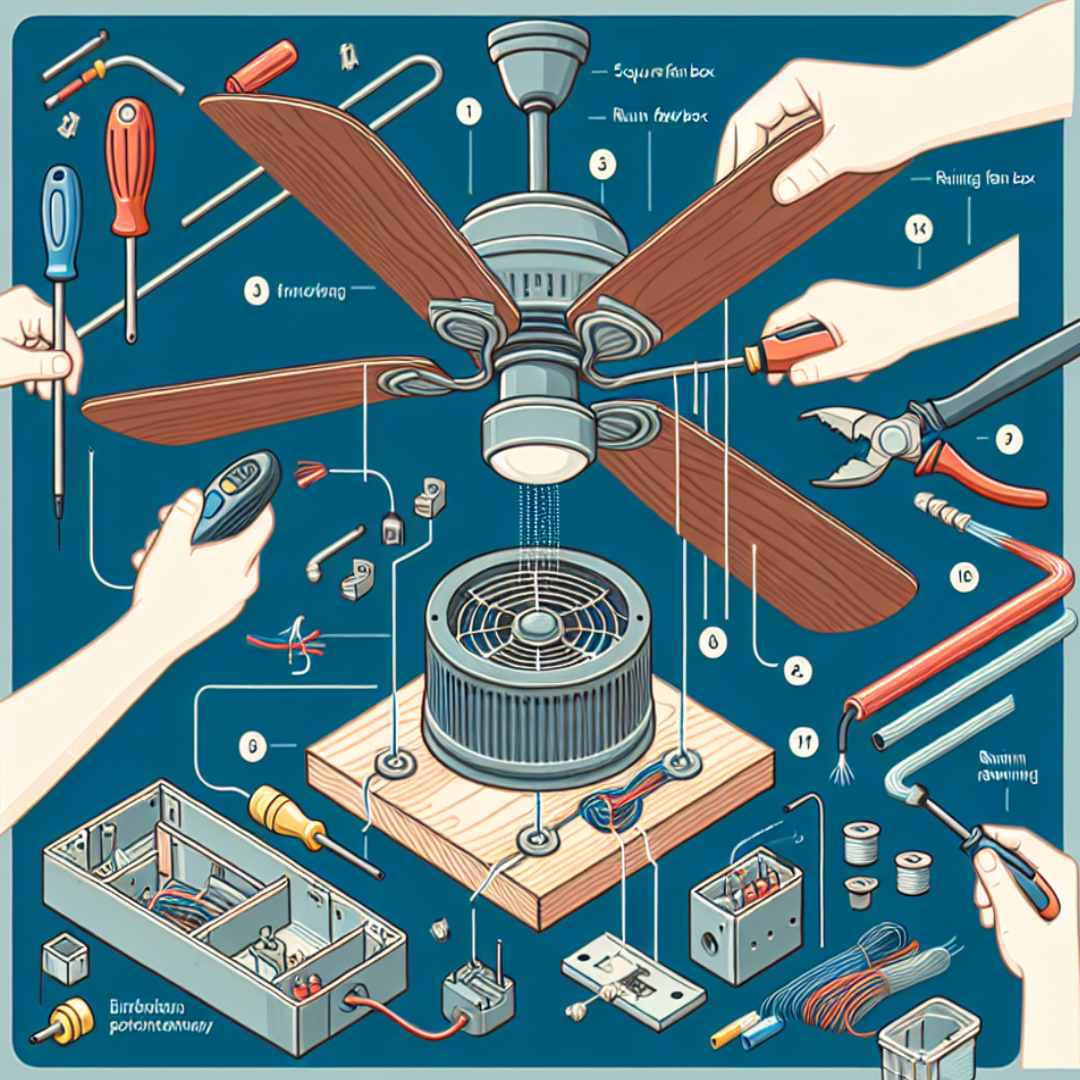 how to install a ceiling fan without existing wiring