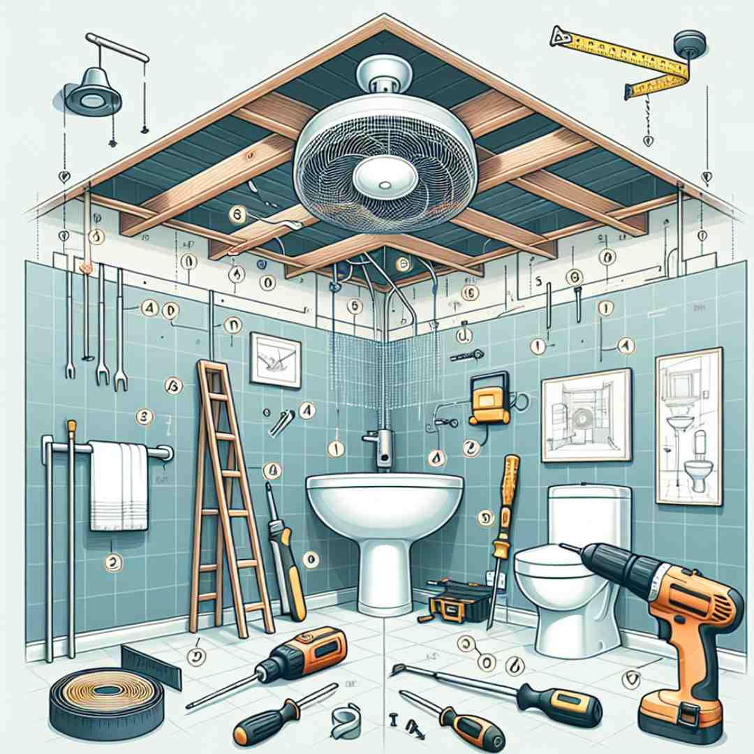 how to install a bathroom fan where one does not exist