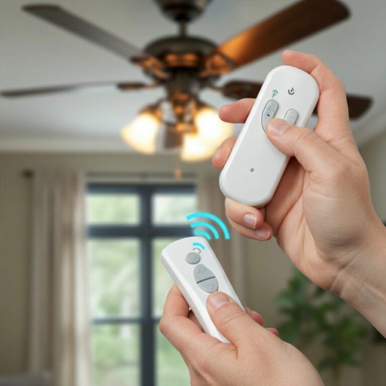 how to reset ceiling fan remote