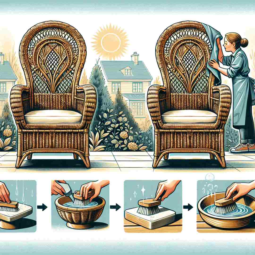 how to clean wicker furniture