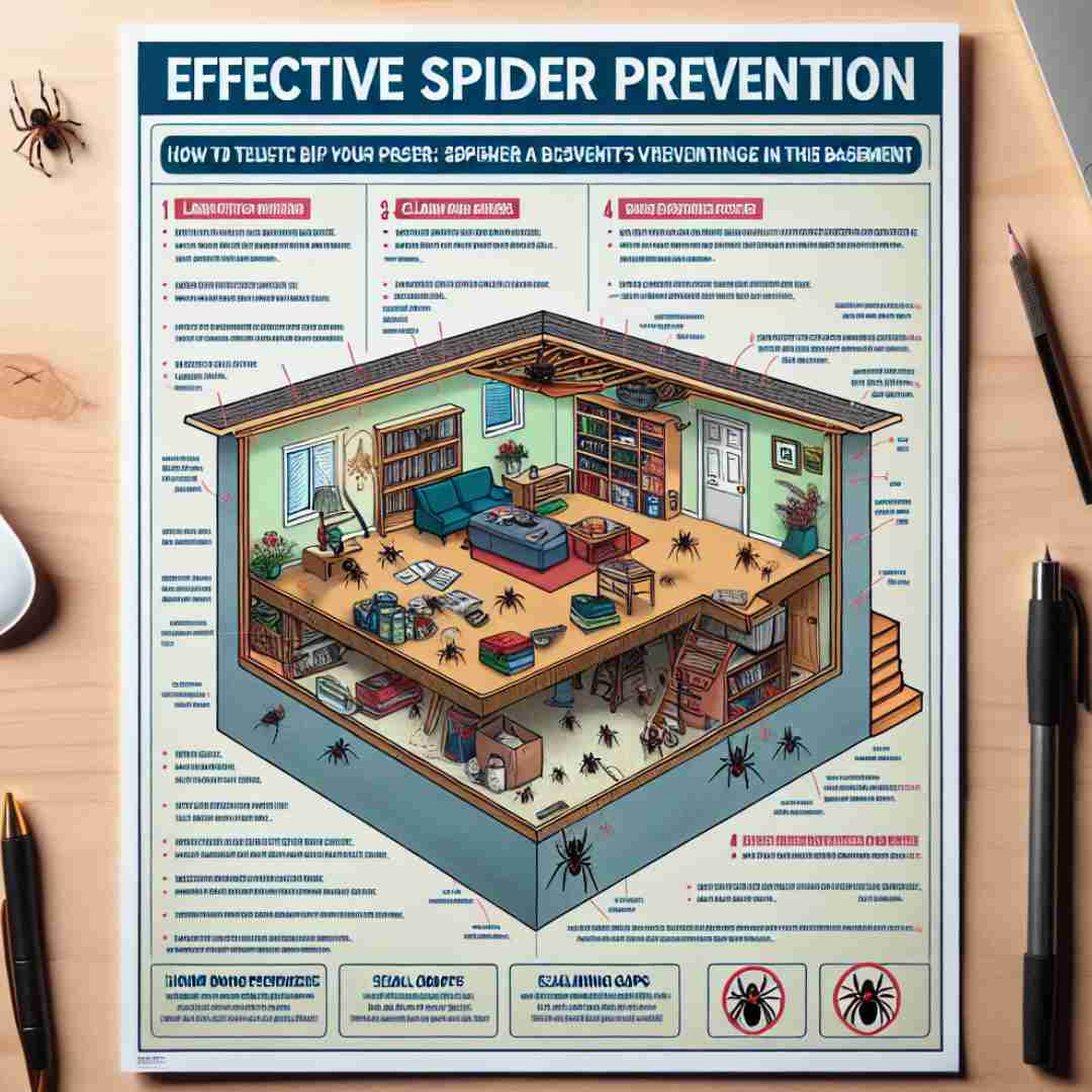 how to get rid of spiders in basement