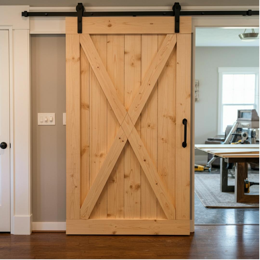 how to build a barn door