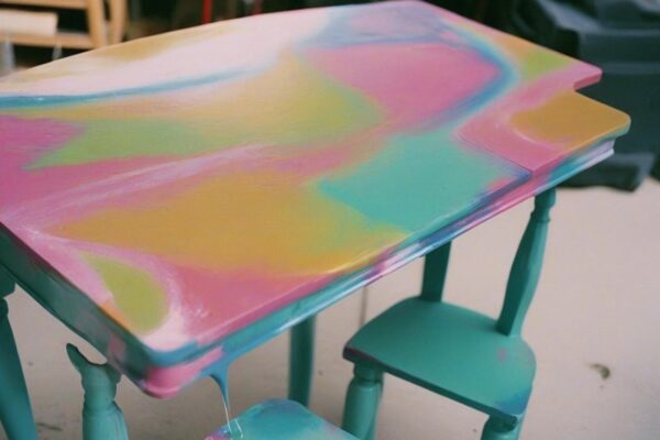 how to spray paint furniture