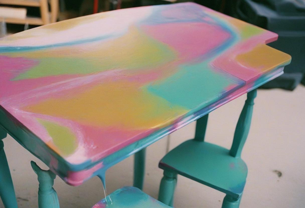 how to spray paint furniture