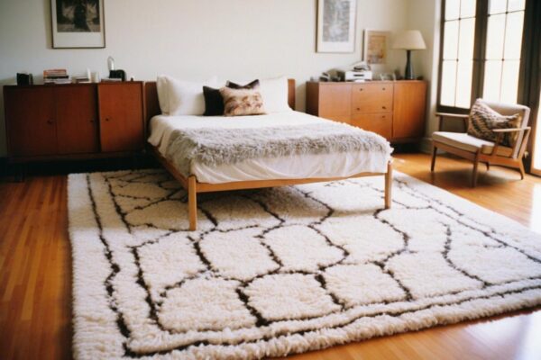 what size rug under king bed