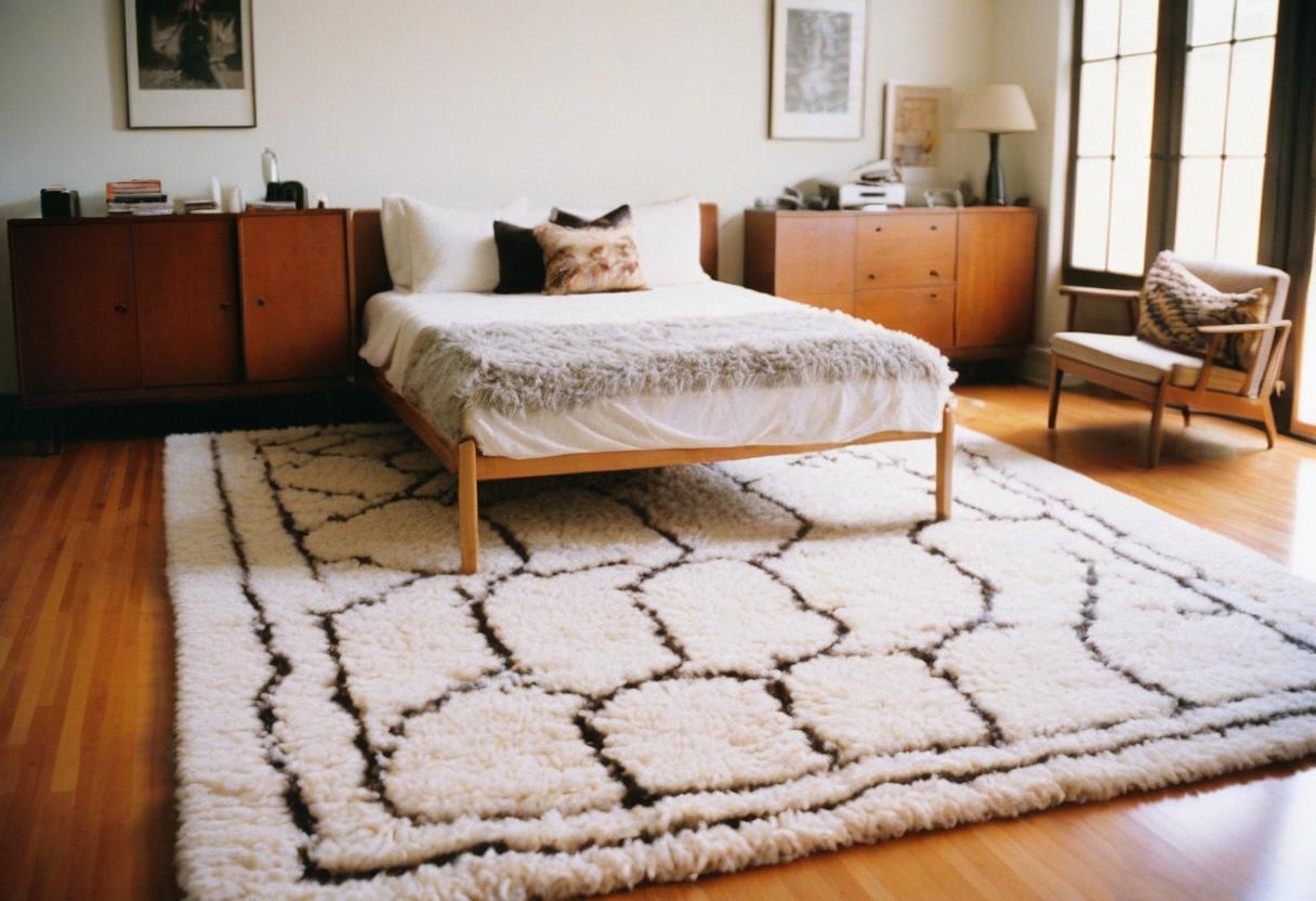 what size rug under king bed