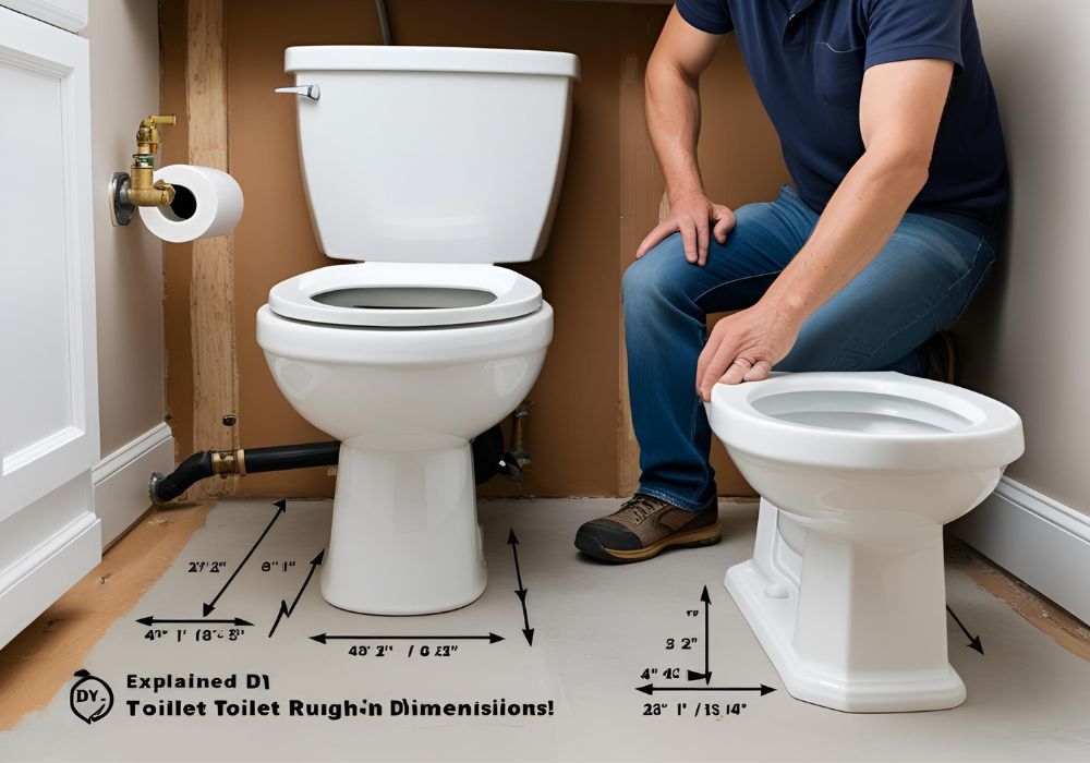 toilet rough in dimensions