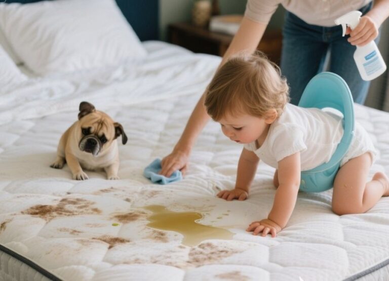 how to get urine out of a mattress when dry