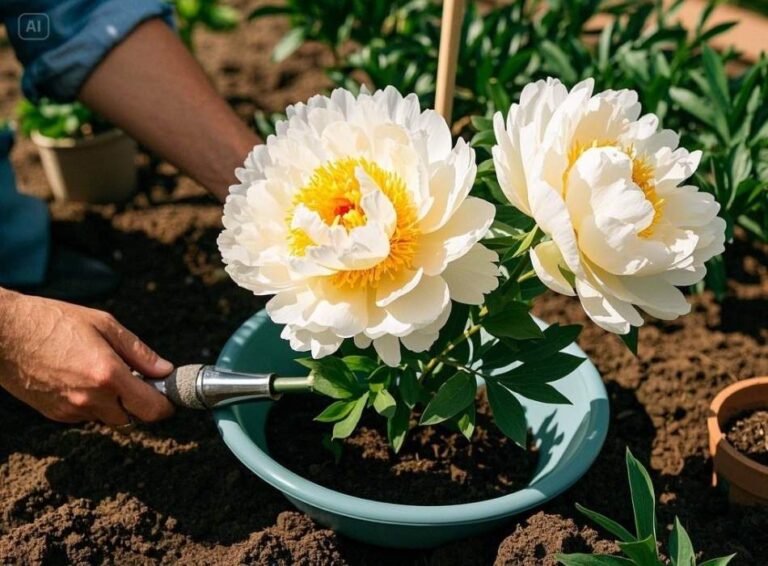 how to grow bowl of cream pionies in scottsdale az