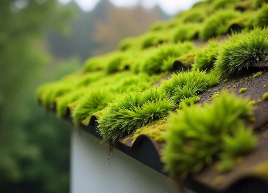 moss on roof