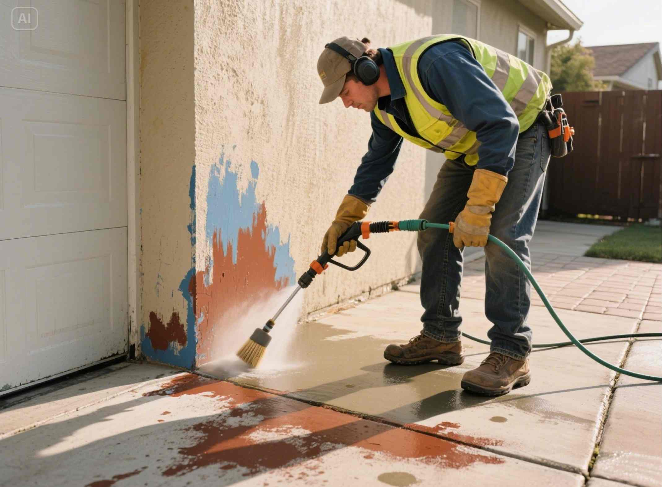 how to get paint off of concrete