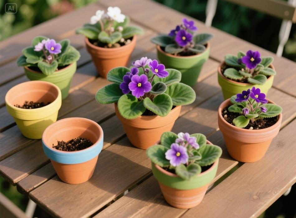african violet pots