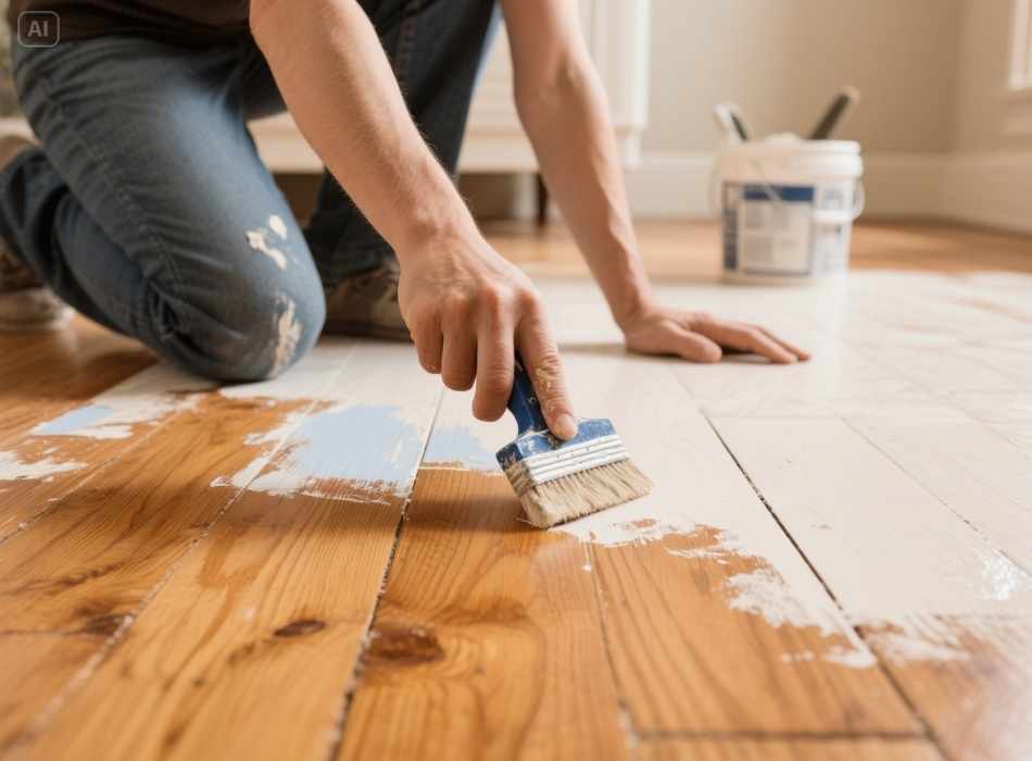 how to remove paint from hardwood floors