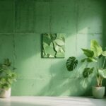 green wall decor