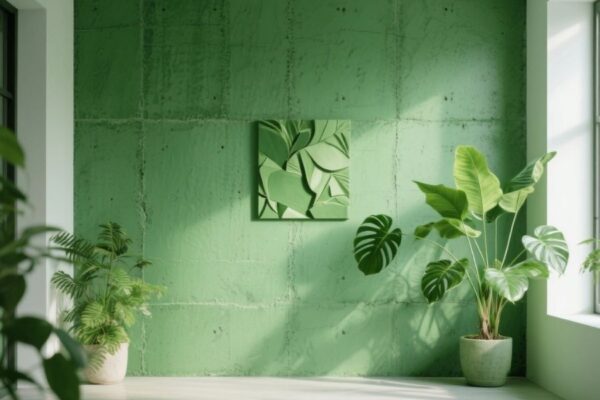 green wall decor