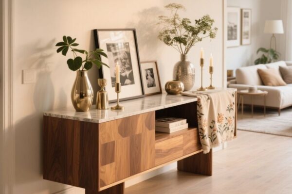 console table decor