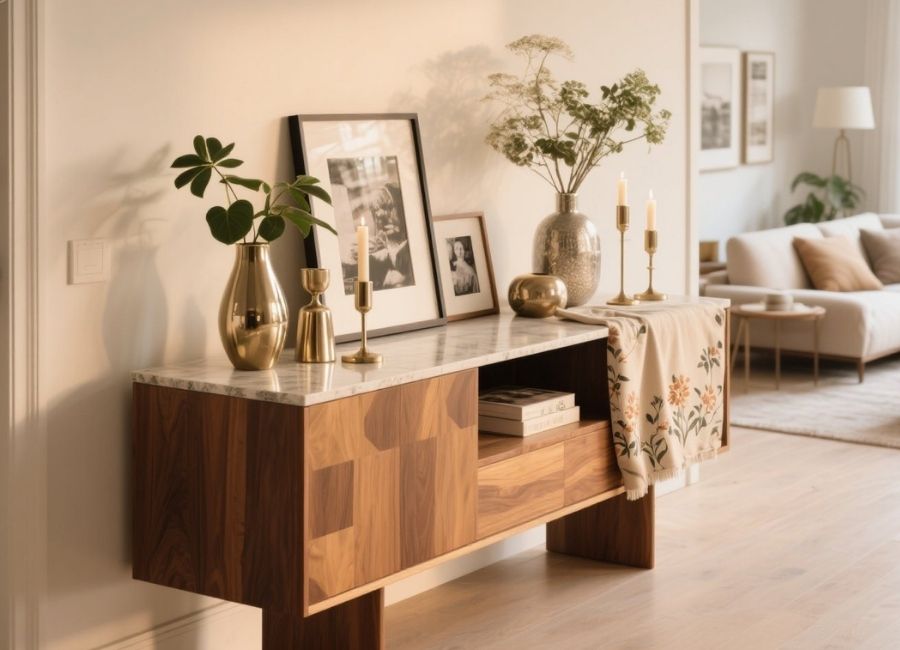 console table decor