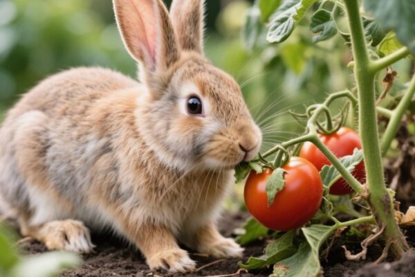 will rabbits eat tomato plants