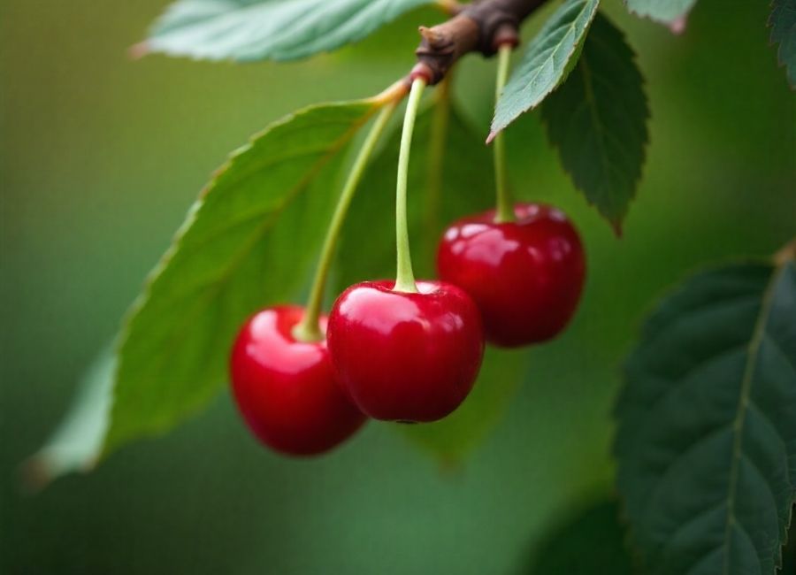 cherries on a cherry tree