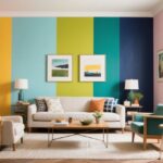 can you paint a living room different colors
