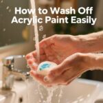 how to wash off acrylic paint