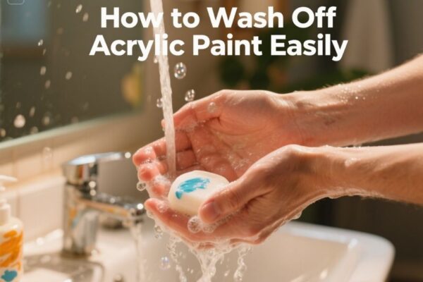 how to wash off acrylic paint