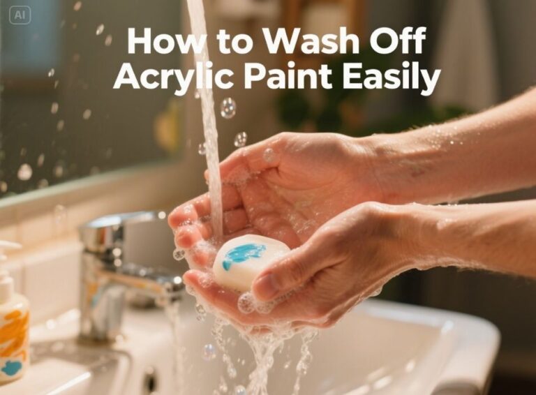 how to wash off acrylic paint