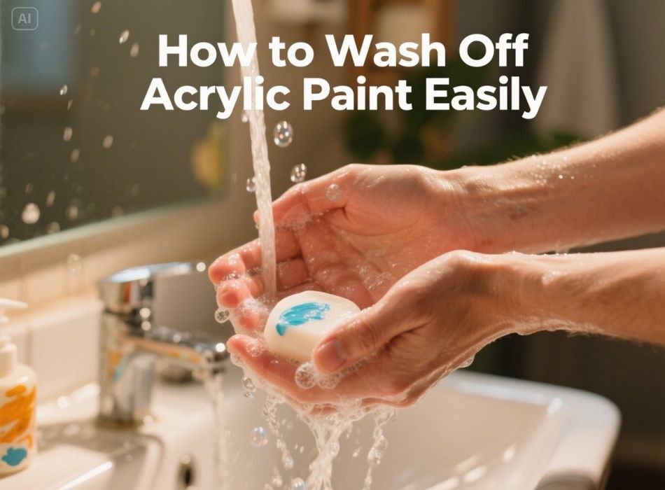 how to wash off acrylic paint