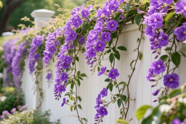 purple flower vine