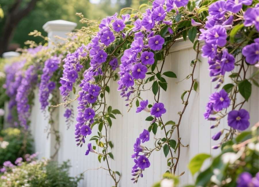 purple flower vine