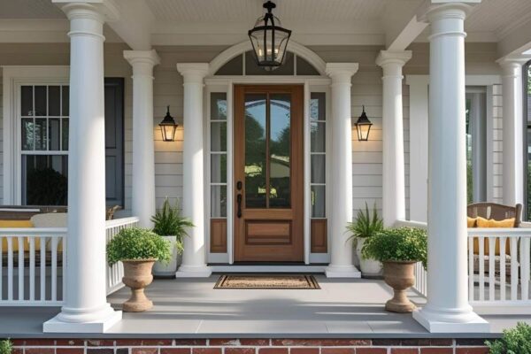 columns on porch