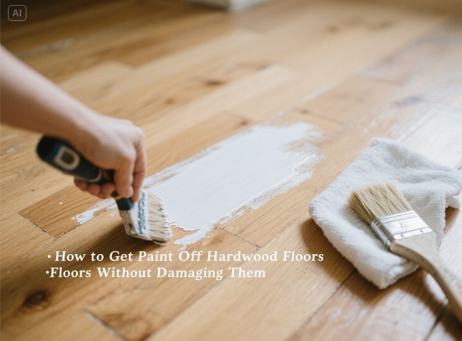 how to get paint off of hardwood floors
