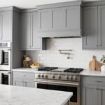gray cabinets kitchen