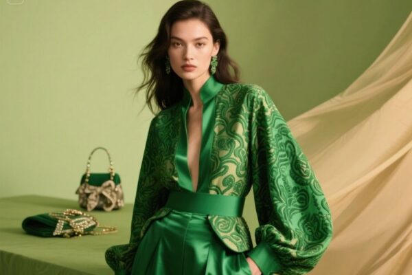 what color clothes go with green