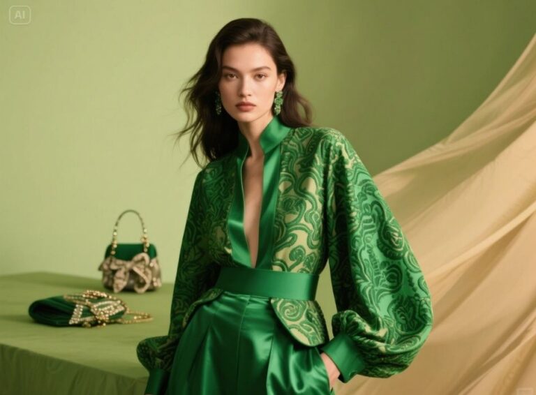 what color clothes go with green
