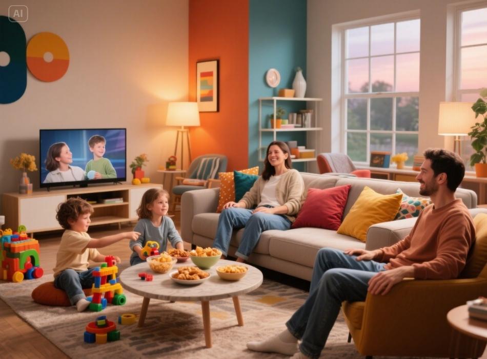 list 4 activities that takes place in family rooms