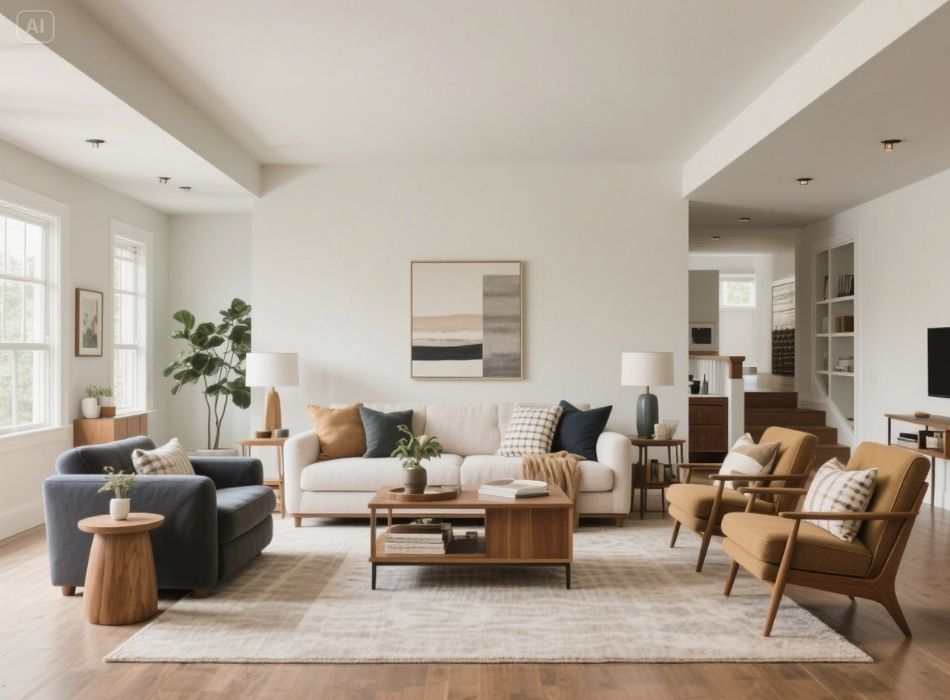 what might be placed in a secondary furniture groupin