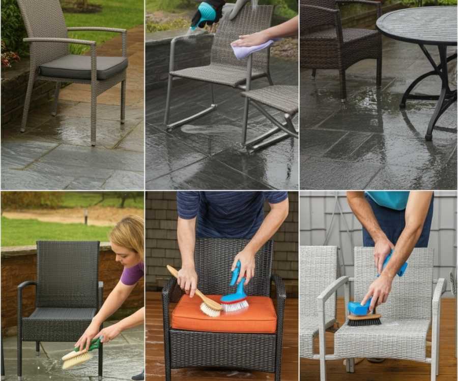 how to clean patio furniture