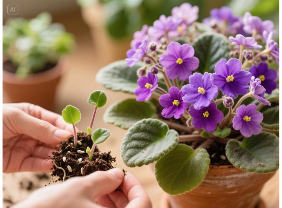 how to propagate african violets