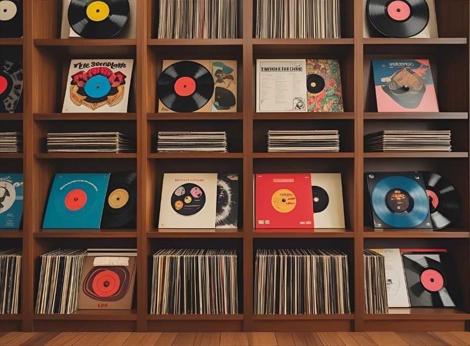 vinyl lp shelf