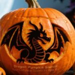 dragon pumpkin stencil