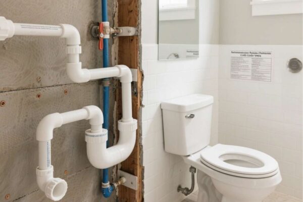 bathroom plumbing code