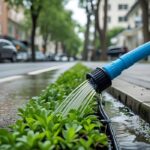 soaker hose watering boulevard