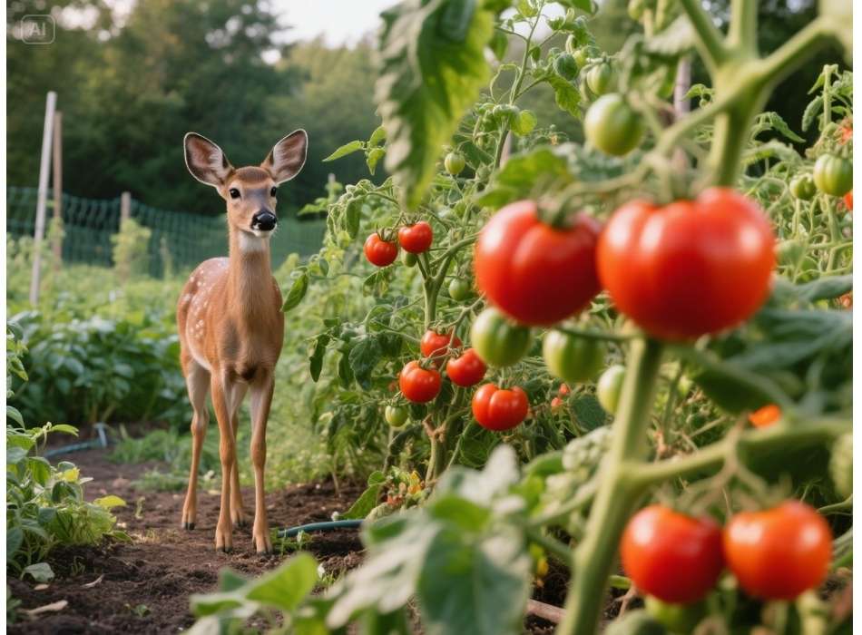 do deer like tomato plants