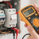 voltmeter for power in a switch
