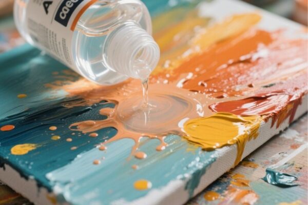 what does acetone do to acrylic paint